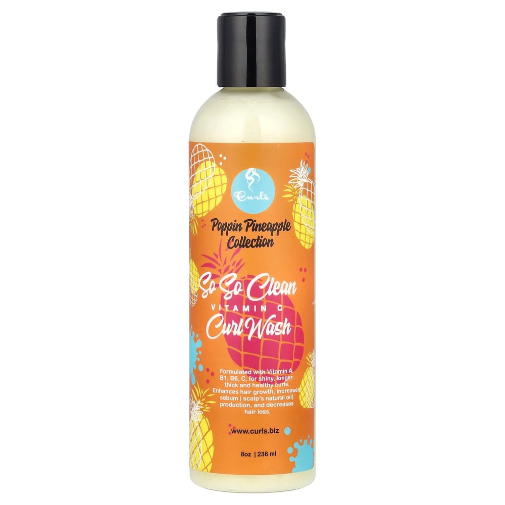 iHerb Poppin' Pineapple Collection So So Clean Vitamin C Curl Wash, 236ml (8oz)