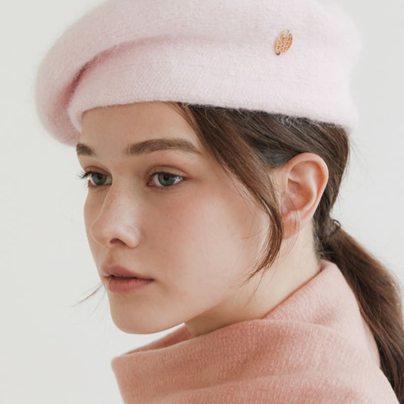 

кулон с логотипом halden ангоровый берет (C031_розовый) pink