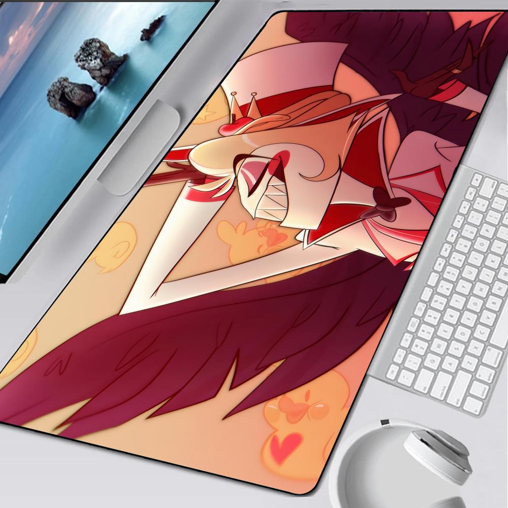 

H-Hazbin Мультфильм H-Отель Коврик для мыши Резиновый коврик Ноутбук XXL Коврик для мыши Ноутбук Геймер Компьютерный стол Игровые аксессуары 600x300x2mm