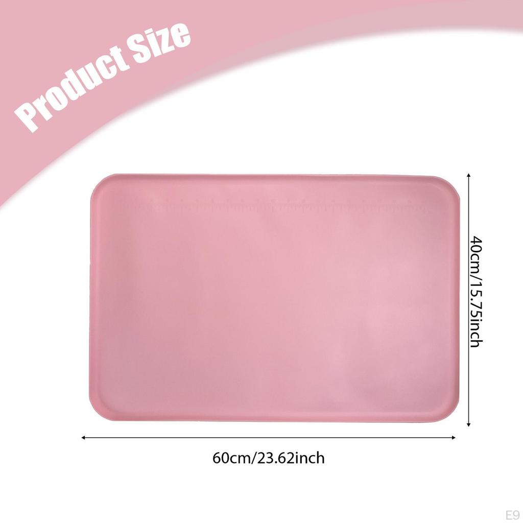Non-Stick Silicone Painting Mat for DIY Resin Clay Molding Multi-Purpose Easy Clean Washable 61 X 40