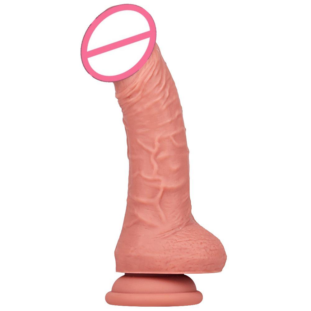 Mini Silicone Double-Layer Steel Dildo for Women - Realistic Adult Masturbator