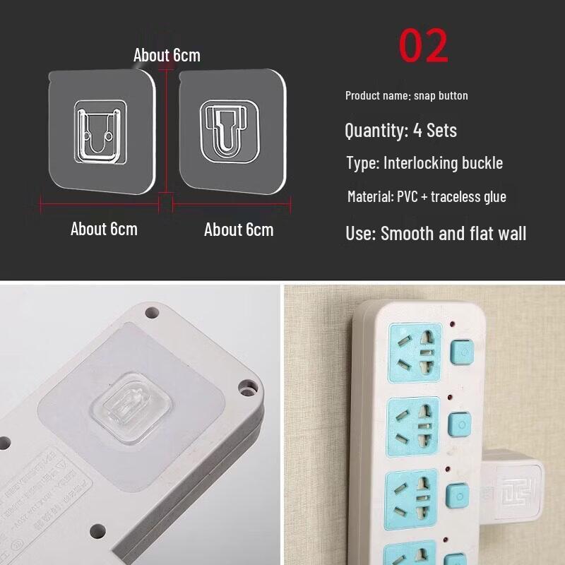 LIEI No-Drill Adhesive Wall Hook and Storage Rack