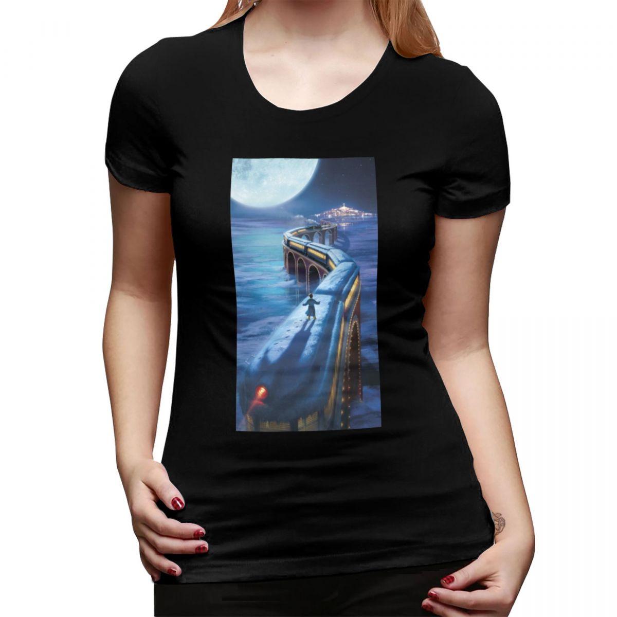 

The Polar Express TShirt for Women Crew Neck Streetwear T Shirts Womens Tees Short Summer Clothes Tops 4XL