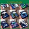 Cartoon Bot Astro Bedding Duvet Cover Pillow Case Set Single Bedroom Double
