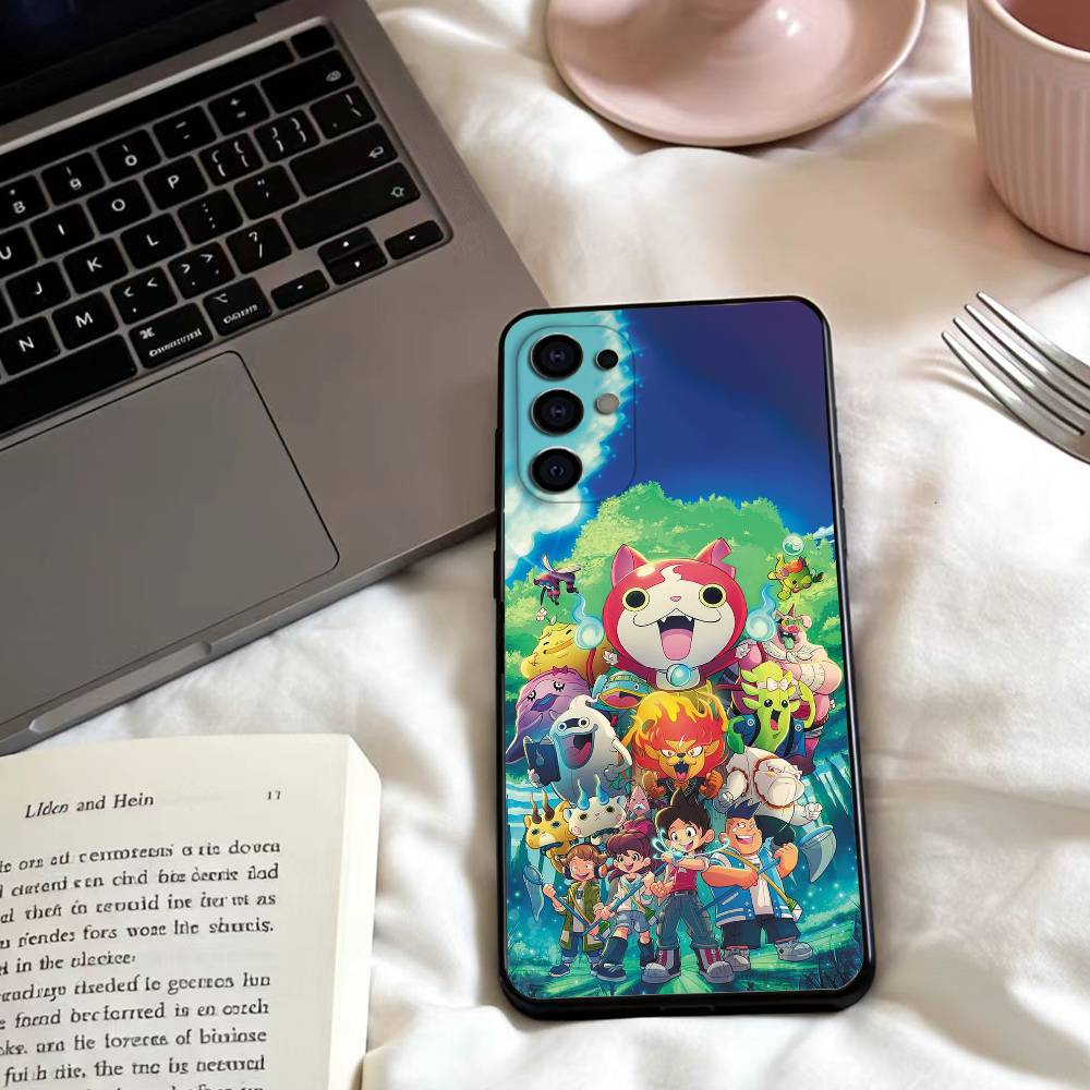 Y-Yokai Anime W-Watch  Phone Case For Samsung S25,24,23,22,30,21,10,9,Ultra,Plus,Lite,FE,4,5 G Soft Black Case