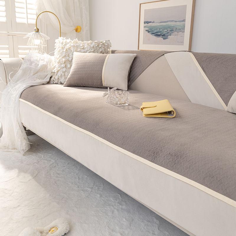Sofa Cushion Plush Sofa Cover Universal In Autumn And Winter  New Sofa Towel Cover Cloth Anti-Cat Paw Seat Cushion