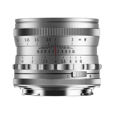 Brightin Star 35mm Large Aperture MF Prime Lens for Fujifilm Mirrorless Cameras Such As Silver F1.4 Full-Frame X-Mount APS-C XT5, XT4, XT30, XPRO3/1,
