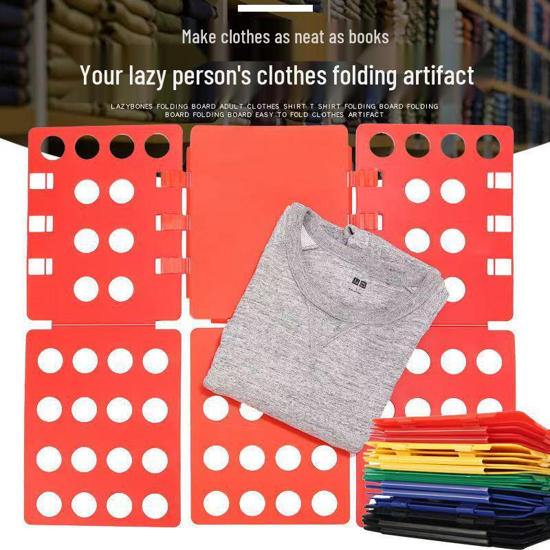 Lazy Person’s Creative Folding Board: Easy Clothes Organizer and Shirt Folding Rack