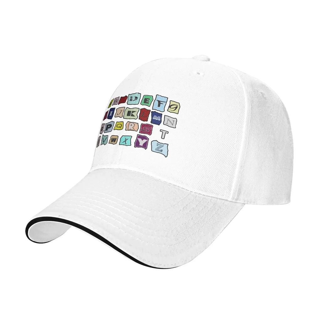 Alphabet  Cap Fashion Casual Baseball Caps Adjustable Hat Hip Hop Summer Unisex Baseball Hats Customizable Polychromatic