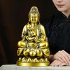 Brass Child-Bestowing Avalokiteshvara Figurine Fertility Blessing Bodhisattva Statue for Altar Home Shrine Decor