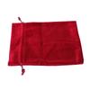5PCS Velvet Gift Bag Multifunctional Soft Drawstring Dice Storage Bag for Jewelry Bracelet Red