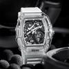 UTHAI BK145 Fashionable Man watch, transparent hollow wine barrel shaped quartz watch, waterproof clock gift watches for man