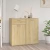 Esszimmer Sideboard, Flur Schrank, Wohnzimmer Sideboard, 80x36x75 Cm Aus Ingenieurholz