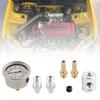 Universal 1/8Npt Fuel Pressure Gauge Liquid Filled Polished-Case 0-160Psi And Adaptor Kit For Car Fuel Injection Systems