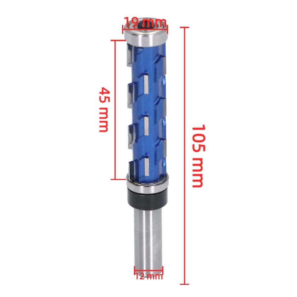 1/2x19x45mm Flush Trim Router Bit Carbide Flush Trimming Bit  Wood, MDF, Plywood, Hardwood