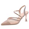 Mode Neu Heiß Verkaufendes Mesh Lässige High Heels Elegante und Luxuriöse Sandalen für Damen Sommer Feenstil Schlanke Absätze High Heels