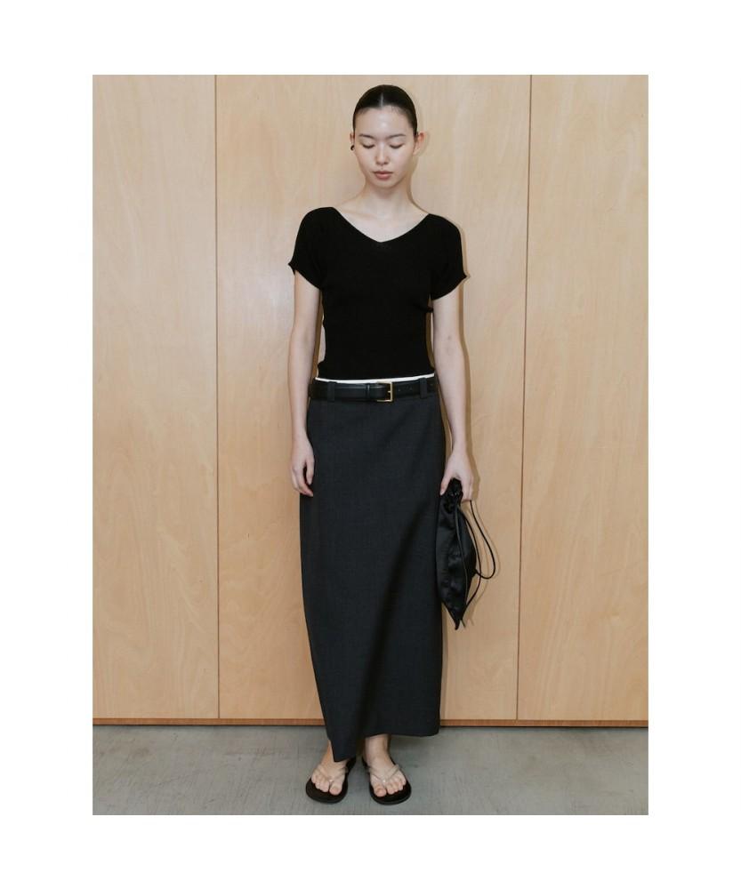 Diaepeocheo Bo H Line Skirt Gray (Ta6427A073)