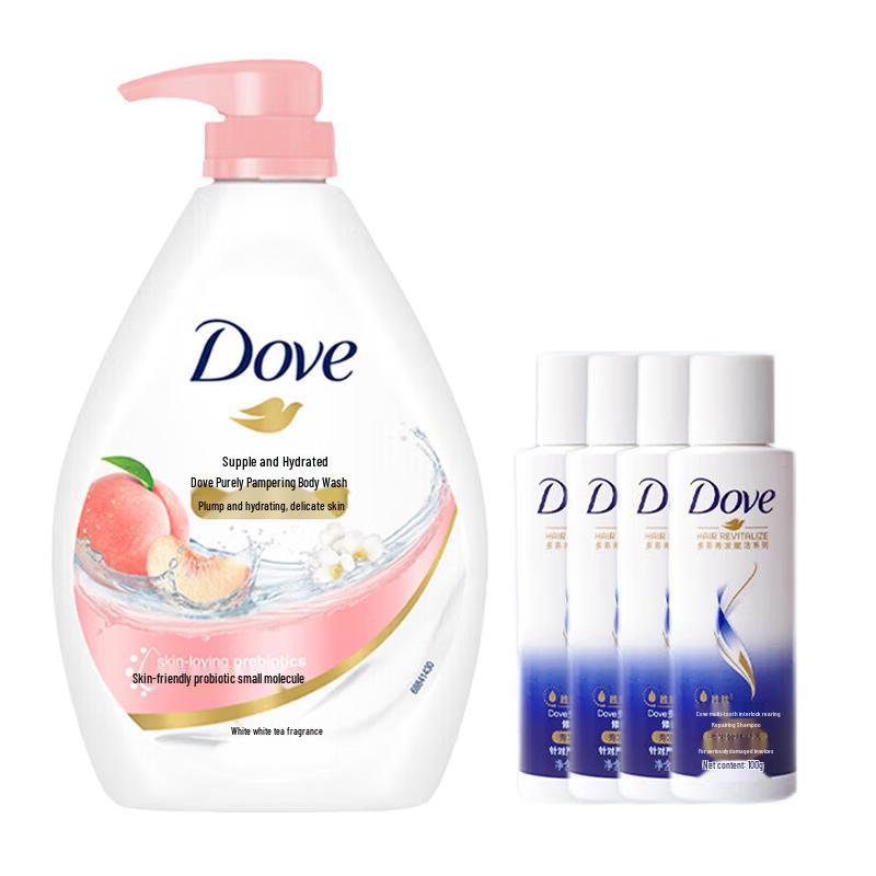 Dove Supple & Smooth Body Wash with Bonus Shampoo