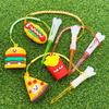 Golf Tee Hanger Anti Lost Tee Loss Prevention Hanger For Golf Practice Cute Food-Themed Golfer Practice Training Supplies