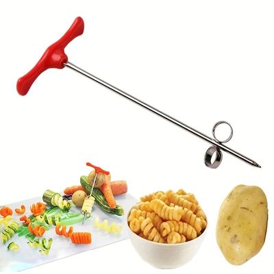 Vegetables Spiral Knife Carving Tool  for Restaurant Potato Carrot Cucumber Salad Chopper Manual Spiral Screw Slicer Cutter