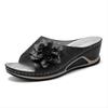 Fashion Sandals Women Summer New 2025 Women's Wedge Slippers with Braided Flowers Outdoor Sports Beach Casual Peep Toe Comfortable Shoes