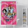 Shower Powerpuffs Girlss Curtain Waterproof Polyester Fabric Paint Colorful Bath Curtains Home Bathroom Decor Curtain With Hook
