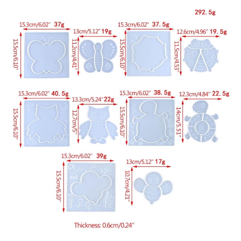 Cartoon Tier Puzzle Silikonform für Resin für Kinder Kinder Handarbeiten