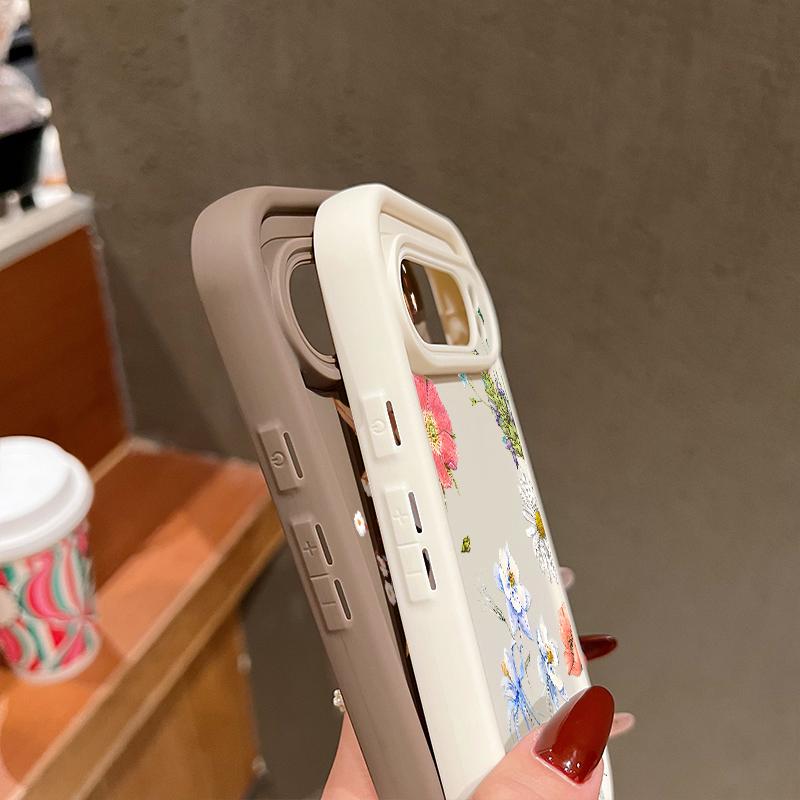 For Google Pixel 9 8 Pro Xl 8a Shockproof Yellow Rose Flower Pattern Silicone Soft Lens Protection Solid Color Anti-Fall Matte Phone Case Cover