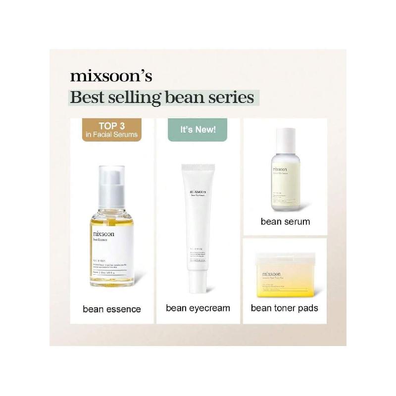 Mixsoon Bean Eye Cream Moisturizer With Mild Soothing Beans Korean Skin Care  / 20ml