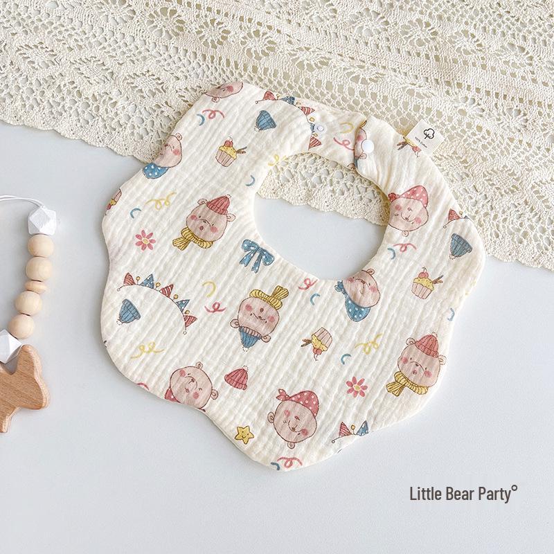 Sześcio-warstwowy bawełniany muślinowy śliniaczek i ochraniacz na brzuszek dla dziecka