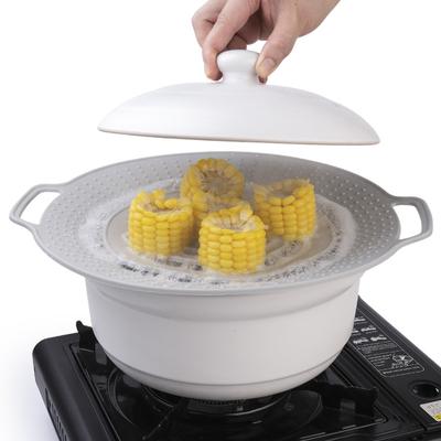 Silicone Spill-proof Stopper Lid Heat Resistant Anti-splash Lid Kitchen Gas Cooktop Protect Utensil Boil Guard Reusable Pot Cover