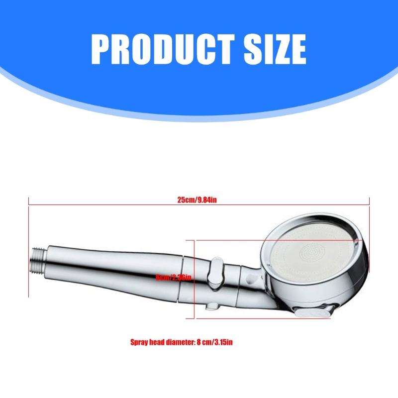 Multipurpose Pressurized Shower Head Designs To Saving Water While Providing Powerful Showering Bathroom Accessory