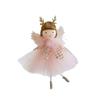 2pcs Plush Christmas Mesh Dress Girl Pendant Cartoon Xmas Tree Pendant  Home Xmas Decor
