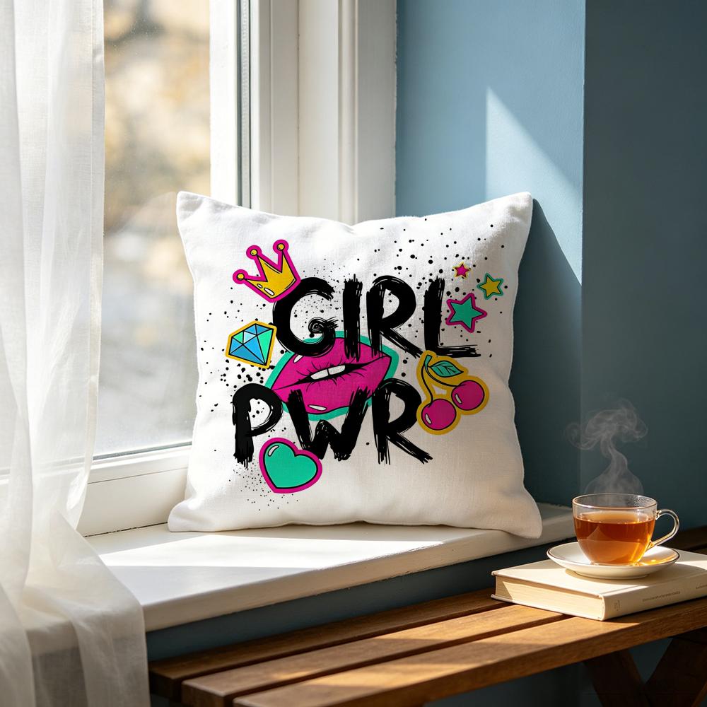 Art PPop Art Text Cushion Cover Cushion Cover Set Pcs X X X Pillowcase Decorative Sofa Home Decor
