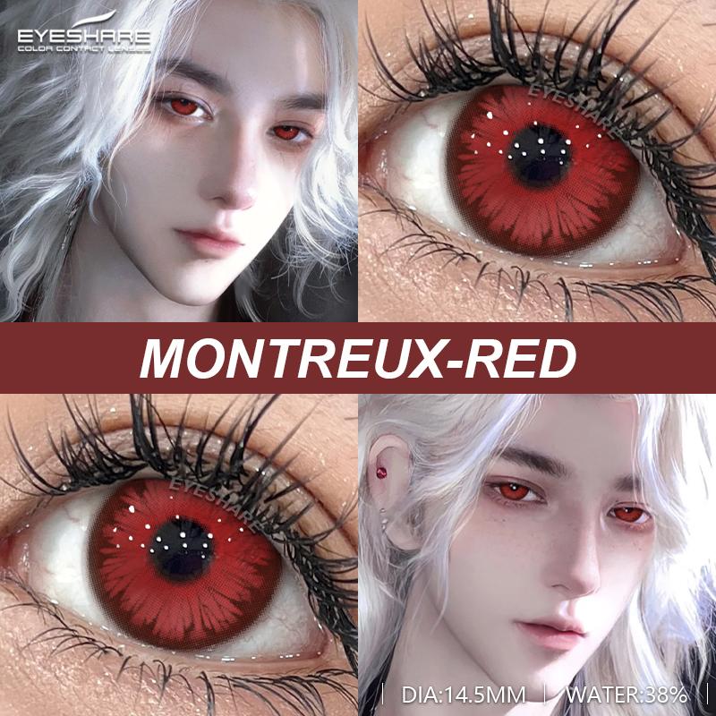 EYESHARE Cosplay Color Contact Lenses for Eyes 1Pair Anime Blue Makeup Contact Halloween Red Contact Lens Purple Colored Lenses