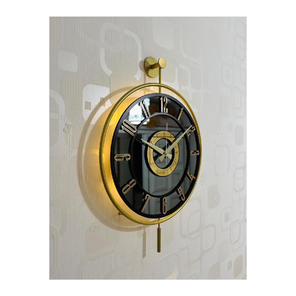 Metall Glas Wanduhr Beleuchtet Echtglas Wanduhr Modernes Design