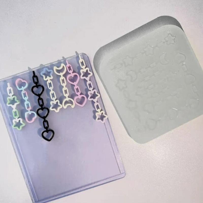 Flexible Silicone Resin Molds Silicone Jewelry Making Mold DIY Pendant Moulds for DIY Crafts and Phone Case Decorations