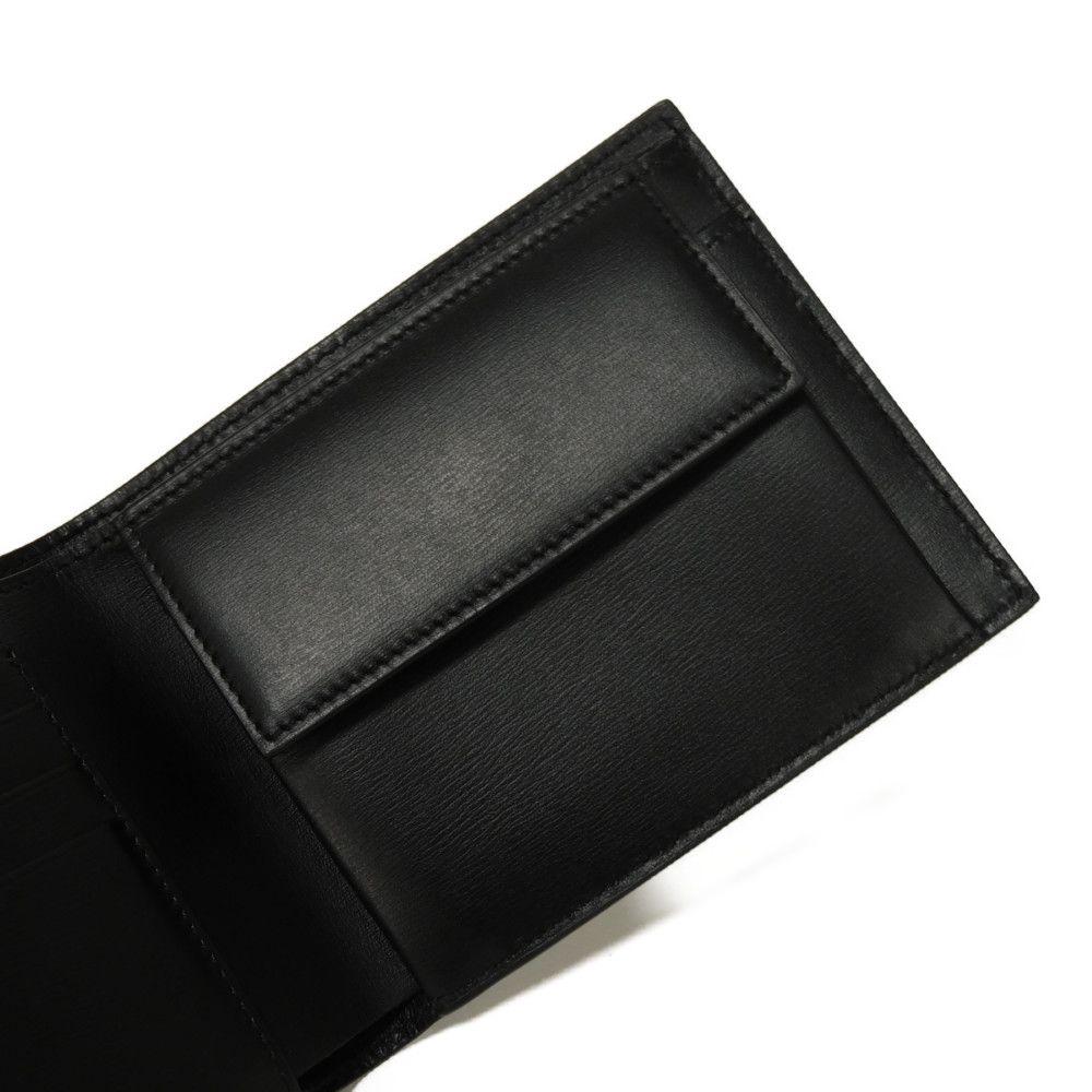 Used 9896 Bifold Wallet 661329 7941 Current RFID coin purse Unused New logo Black Men's from Japan AUTHENTIC