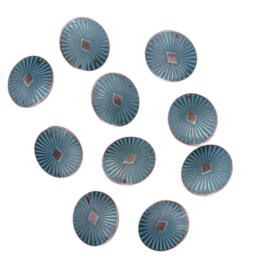 20pcs Round Shape Vintage Buttons Single Hole Decorative Sewing Buttons For Coat