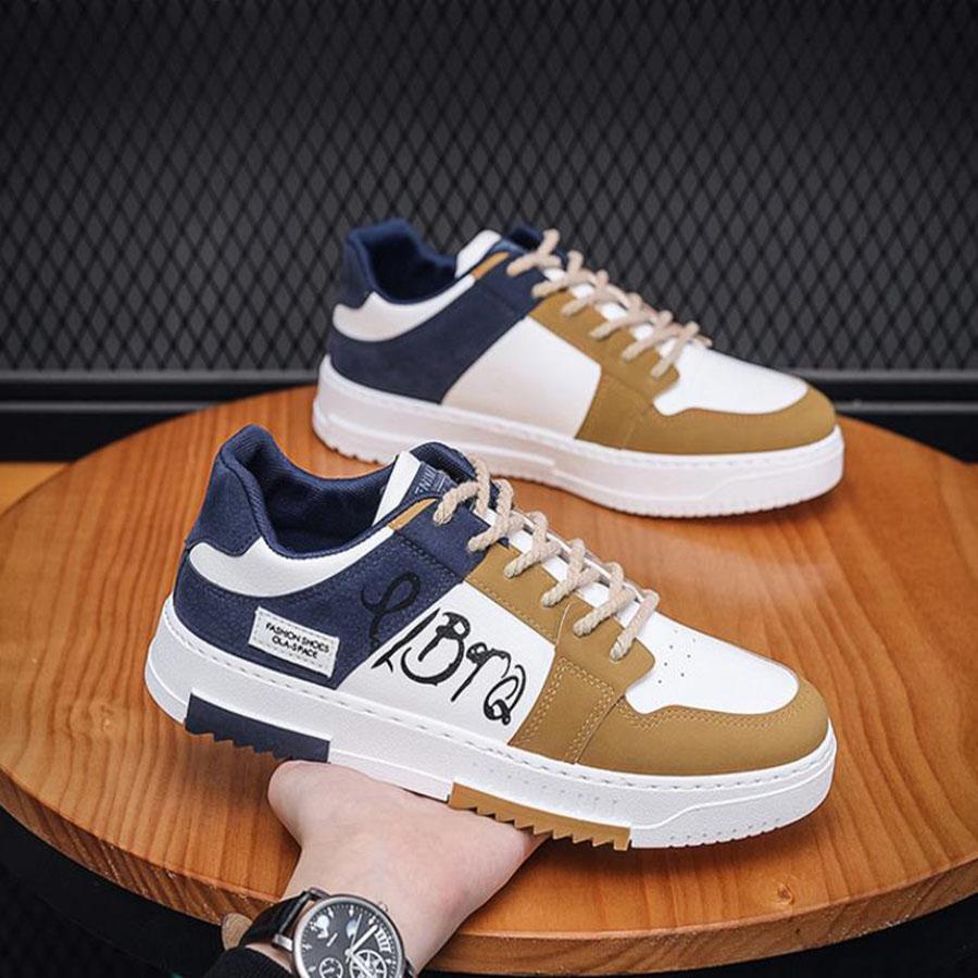 Modne męskie codzienne sneakersy na platformie sznurowane trampki studenckie męskie buty wulkanizowane tenisówki Zapatillas Hombre