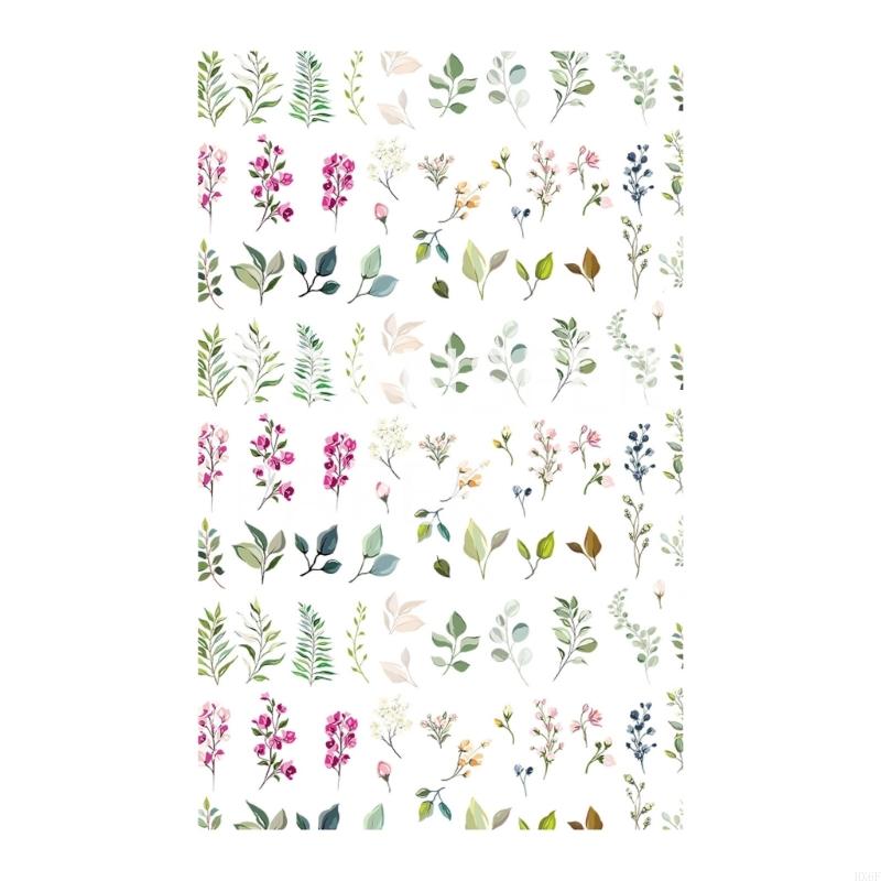 HX6F Artistic Clay Picture Transfers Delicate Earrings Designing Clay Transfer Paper with Floral Patterns
