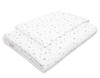 Children's Bedding Set with Filling 120x90cm - Mini Gray Stars On a White Background