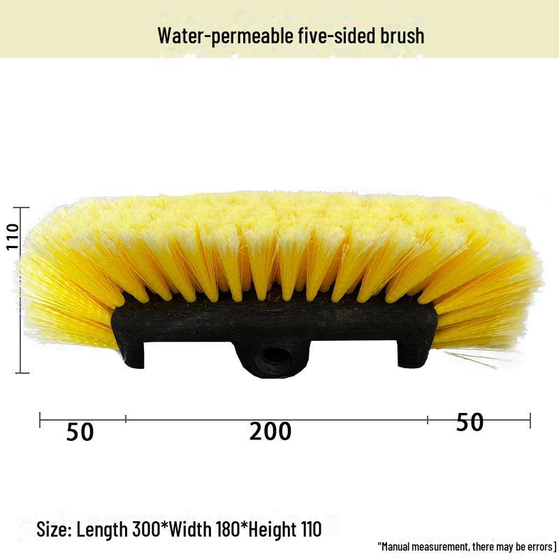 Telescopic Car Cleaning Brush with Soft Bristles, Long Handle, and Absorbent Mop Head