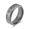 [Rockyu] Men's Stainless Steel Ring, Scandinavian Vintage Rune Design, Tree of Life, Celtic Pattern, 8mm Wide, Unique Antique Style, Stylish