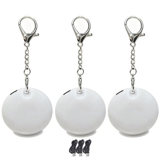 2/3/5Pcs Sensor Light Touch Sensing LED Light Rechargeable Mini Flashlight Heart Shape Handbags Wallets Keychain