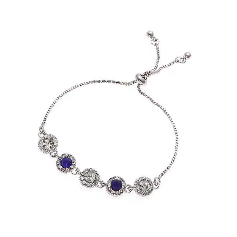 Korean Style Zircon Flower Bracelet for Women - Trendy, Simple, Personalized Design