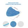 Reusable Steam Mop Replacement Pads - Compatible with Most Steam Mops for Hard Floor Cleaning