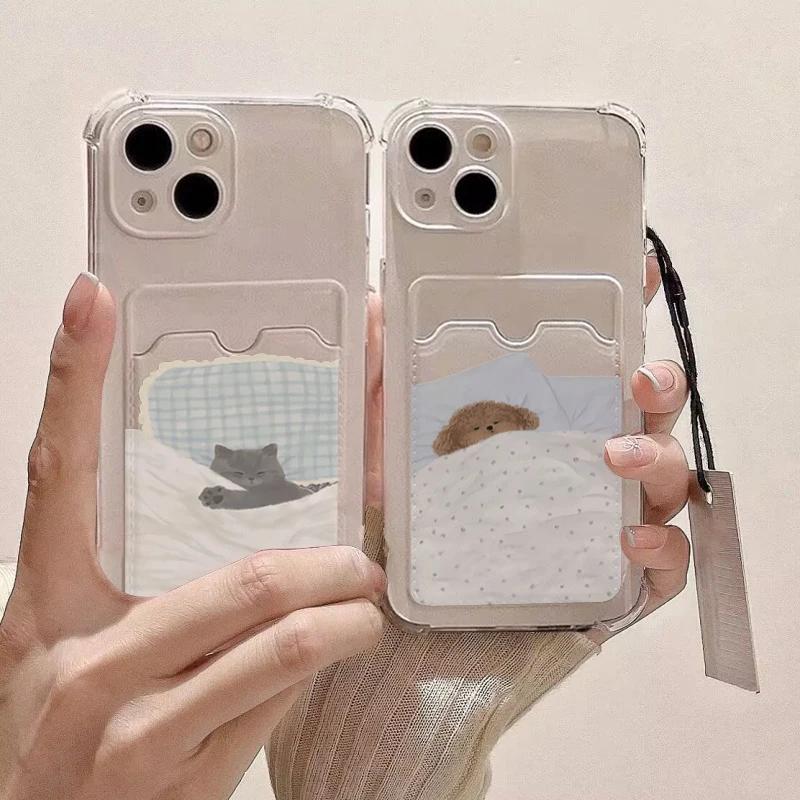 Dog Cat Couple TPU Case For Samsung Galaxy S25 S24 S23 S22 S21 Plus Ultra FE A56 A36 A54 A55 A35 A15 A14 A34 A06 A25 A24 Cover