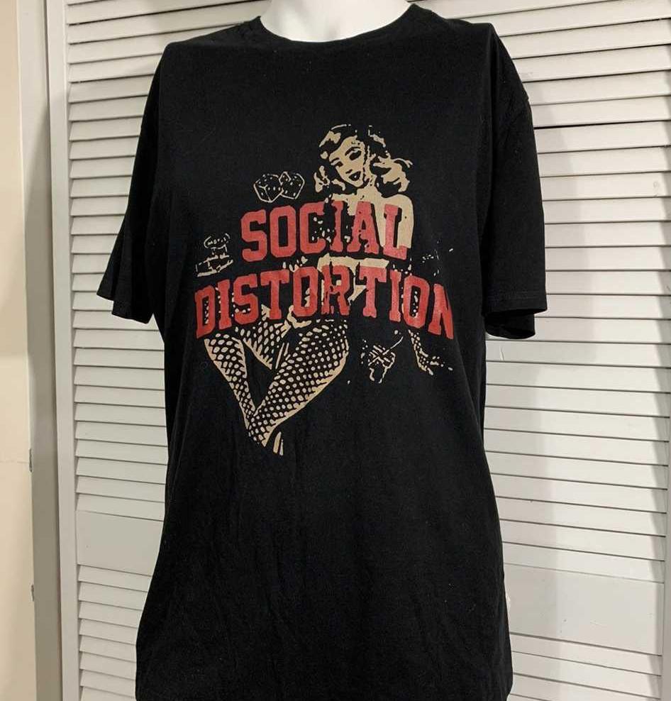 Vintage Social Distortion Band Music T-shirt All Size S to 5XL NZ243 Unisex T-Shirt S