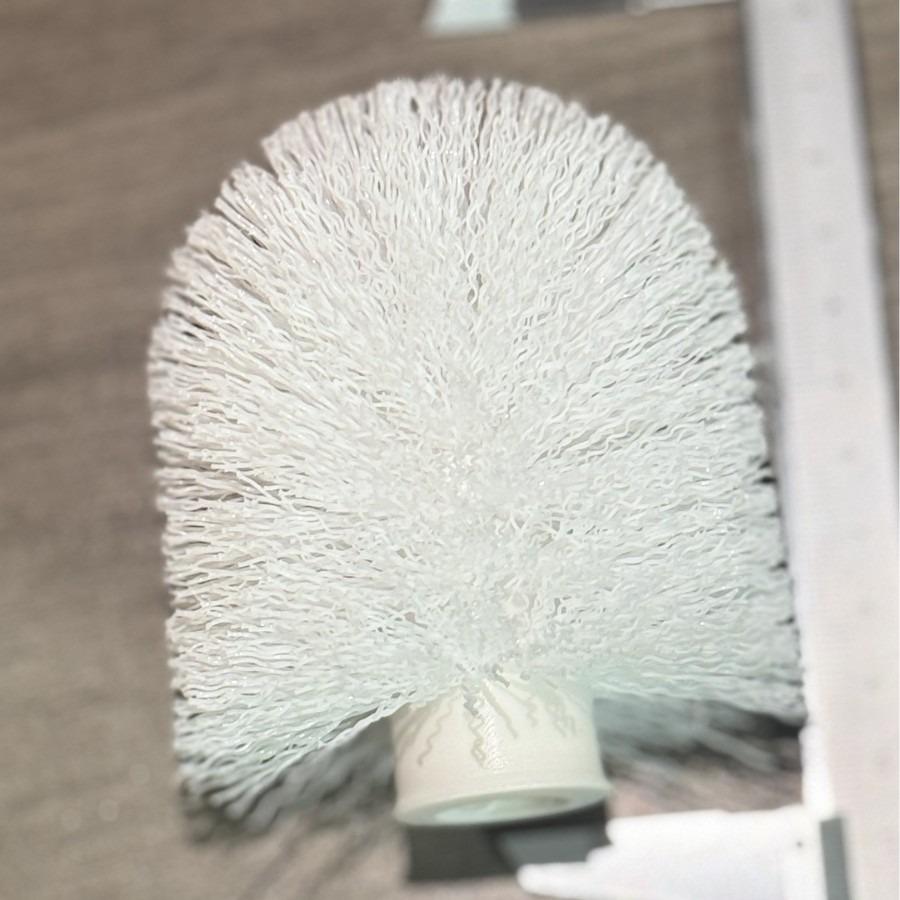 Cherry Soft-Bristle Toilet Brush Set with Long Handle